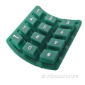 لوحة مفاتيح مطاطية السيليكون الأخضر